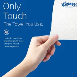 Kleenex Multifold Paper Towels (01890), White, 16 Packs / Case, 150 Tri Fold Paper Towels / Pack, 2,400 Towels / Case