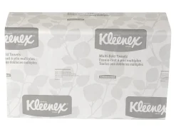 Kleenex Multifold Paper Towels (01890), White, 16 Packs / Case, 150 Tri Fold Paper Towels / Pack, 2,400 Towels / Case