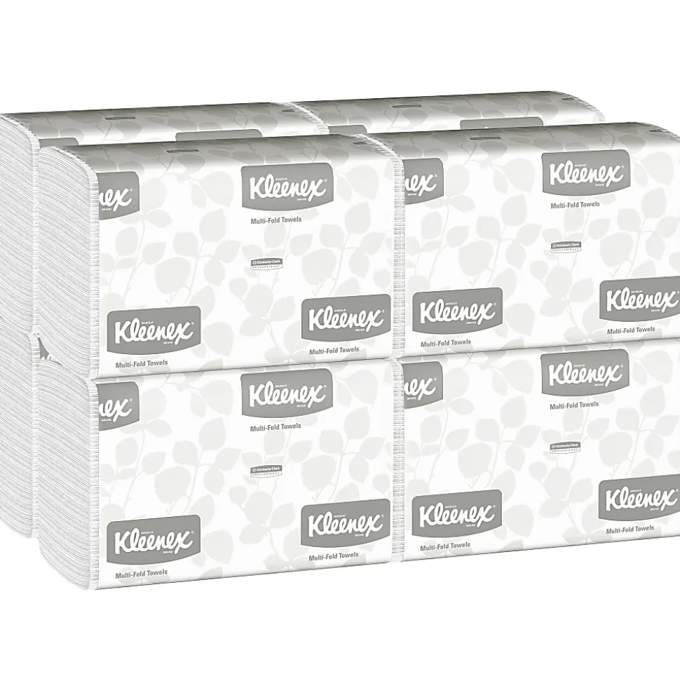Kleenex® Multi-Fold 1-Ply Paper Towels, 150 Sheets per Bundle, 8 Bundles per Carton, 1200 Sheets Total