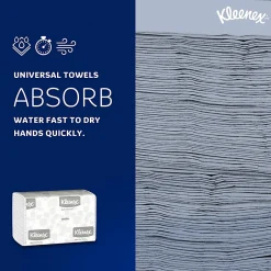 Kleenex® Multi-Fold 1-Ply Paper Towels, 150 Sheets per Bundle, 8 Bundles per Carton, 1200 Sheets Total