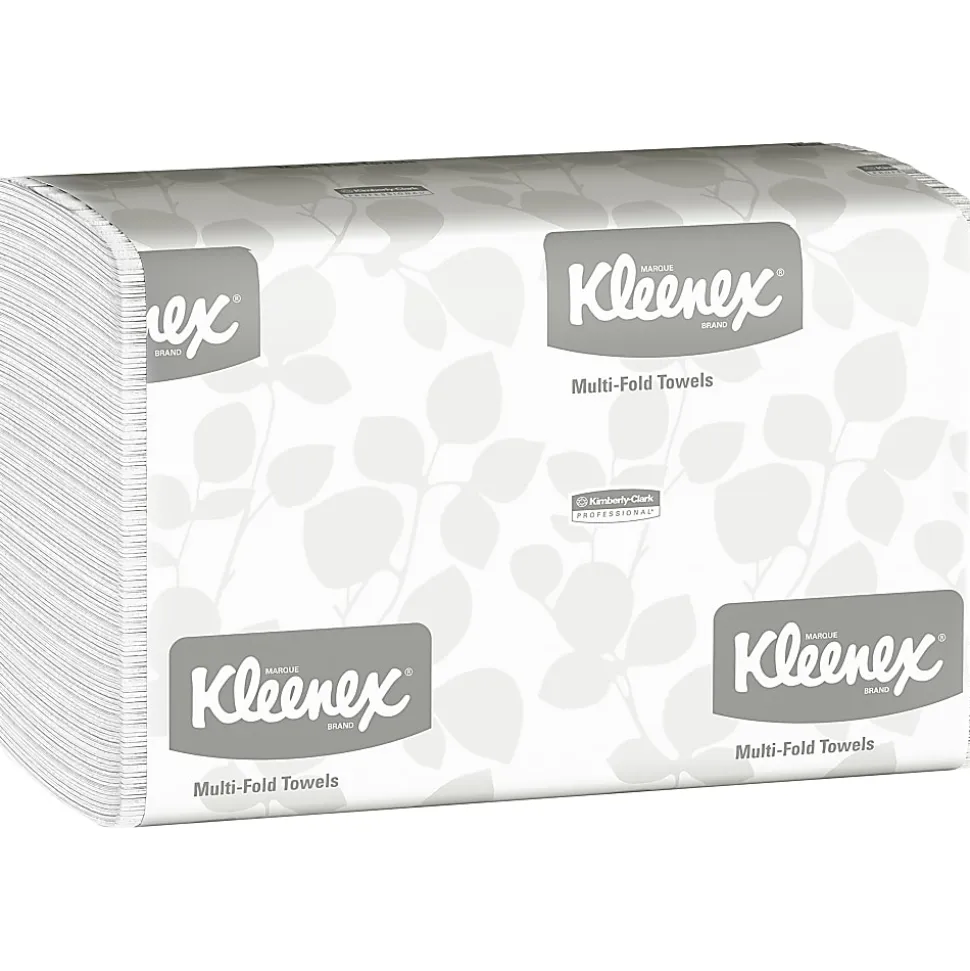 Kleenex® Multi-Fold 1-Ply Paper Towels, 150 Sheets per Bundle, 8 Bundles per Carton, 1200 Sheets Total