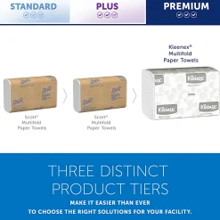 Kleenex® Multi-Fold 1-Ply Paper Towels, 150 Sheets per Bundle, 8 Bundles per Carton, 1200 Sheets Total