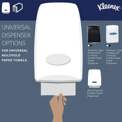 Kleenex® Multi-Fold 1-Ply Paper Towels, 150 Sheets per Bundle, 8 Bundles per Carton, 1200 Sheets Total