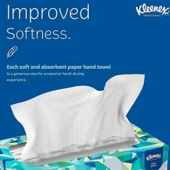Kleenex®1-Ply Hand Towels in a Pop-Up Box, 120 Sheets Per Box, Pack Of 18 Boxes