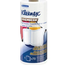 Kleenex® Premier 1-Ply Paper Towels , Perforated, 70 Sheets Per Roll, Pack of 24 Rolls