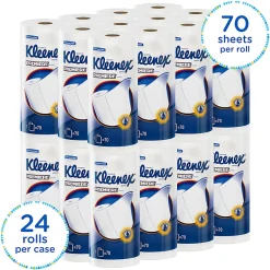 Kleenex® Premier 1-Ply Paper Towels , Perforated, 70 Sheets Per Roll, Pack of 24 Rolls