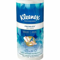 Kleenex® Premier 1-Ply Paper Towels , Perforated, 70 Sheets Per Roll, Pack of 24 Rolls