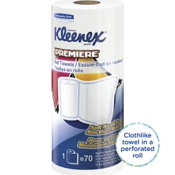 Kleenex® Premier 1-Ply Paper Towels , Perforated, 70 Sheets Per Roll, Pack of 24 Rolls