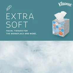 Kleenex® Professional Anti-Viral 3-Ply Facial Tissues, White, 55 Tissues Per Box, Pack Of 3 Boxes