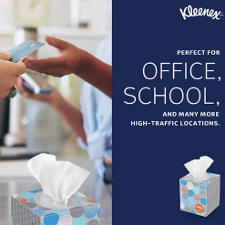 Kleenex® Professional Anti-Viral 3-Ply Facial Tissues, White, 55 Tissues Per Box, Pack Of 3 Boxes