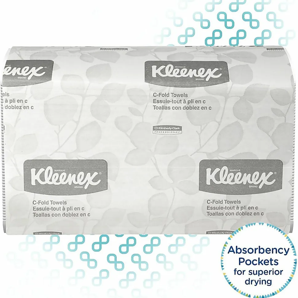 Kleenex® Professional™ Embossed 1-Ply Paper Towels, 150 Per Pack, Case Of 4 Packs
