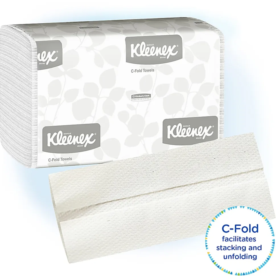 Kleenex® Professional™ Embossed 1-Ply Paper Towels, 150 Per Pack, Case Of 4 Packs