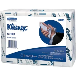 Kleenex® Professional™ Embossed 1-Ply Paper Towels, 150 Per Pack, Case Of 4 Packs