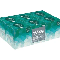 Kleenex® Professional Facial Tissue, Upright Facial Tissue Cube Boxes for Business, 90 Sheets,  6 Boxes
