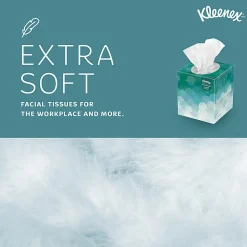 Kleenex® Professional Facial Tissue, Upright Facial Tissue Cube Boxes for Business, 90 Sheets, 6 Boxes