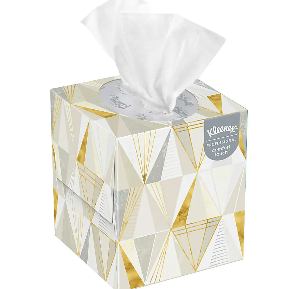 Kleenex® Professional Facial Tissue Cube for Business, 90 Tissues Per Box, Pack Of 3 Boxes