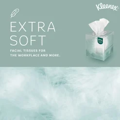 Kleenex® Professional Naturals Boutique Facial Tissue Cube, 90 Sheets Per Box, Case of 36 Boxes, 21272