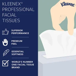 Kleenex® Professional Naturals Boutique Facial Tissue Cube, 90 Sheets Per Box, Case of 36 Boxes, 21272