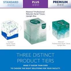 Kleenex® Professional Naturals Boutique Facial Tissue Cube, 90 Sheets Per Box, Case of 36 Boxes, 21272