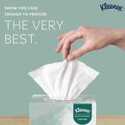 Kleenex® Professional Naturals Boutique Facial Tissue Cube, 90 Sheets Per Box, Case of 36 Boxes, 21272