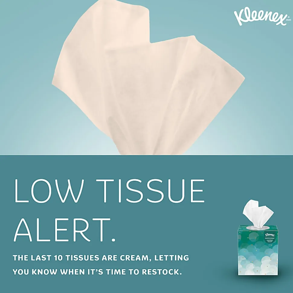 Kleenex® Professional Naturals Boutique Facial Tissue Cube, 90 Sheets Per Box, Case of 36 Boxes, 21270CT