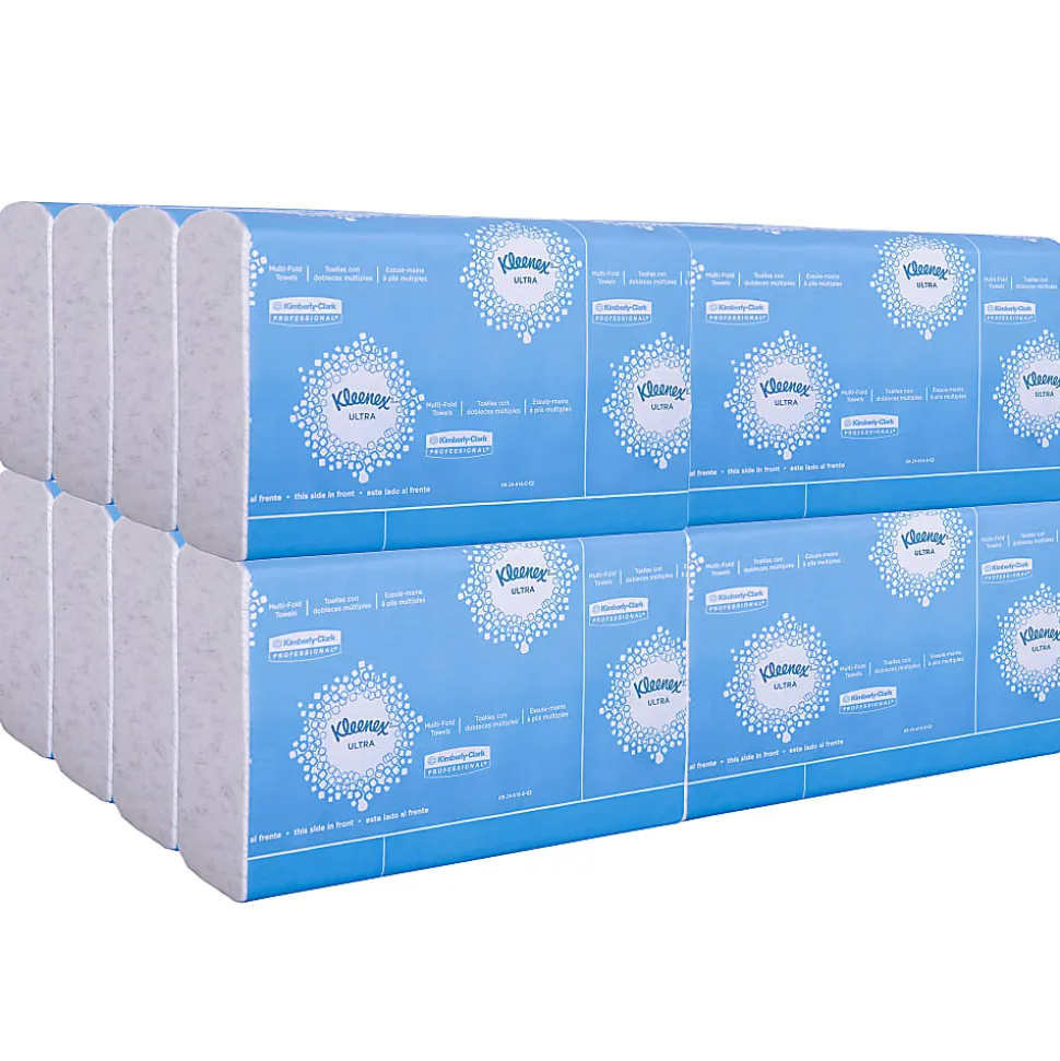 Kleenex® Reveal Multifold Hand Towels, 8" x 9 7/16", FSC® Certified, 150 Sheets Per Unit, Pack Of 16 Units