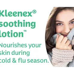 Kleenex® Soothing Lotion 3-Ply Tissues, White, 60 Tissues Per Box, Case Of 4 Boxes