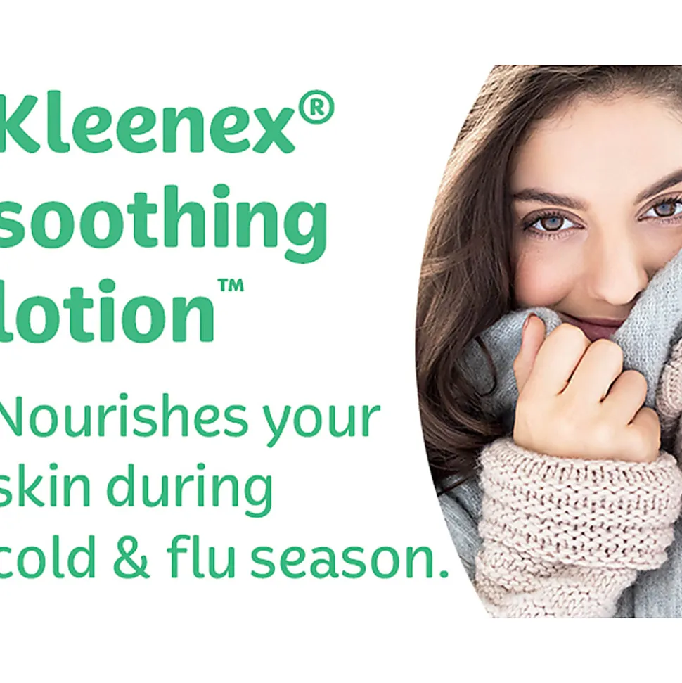 Kleenex® Soothing Lotion 3-Ply Tissues, White, 60 Tissues Per Box, Case Of 4 Boxes