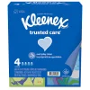 Kleenex® Trusted Care 2-Ply Facial Tissues, White, 70 Tissues Per Box, Pack Of 4