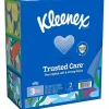 Kleenex® Trusted Care 2-Ply Tissues, 8-7/16" x 8-1/2", White, 160 Tissues Per Box, Pack Of 3 Boxes