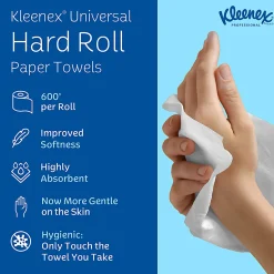 Kleenex® Universal Hard Roll Paper Towels (50606), 1.75