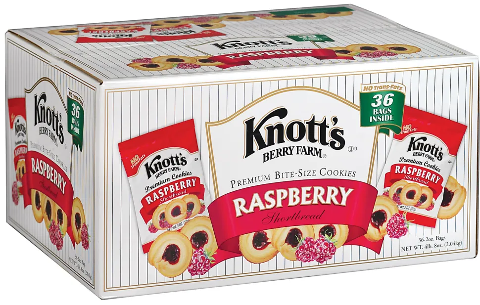 Knott's Berry Farm® Raspberry Cookies, 2 Oz , Box Of 36