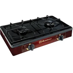 Koblenz® 2-Burner Outdoor Gas Stove Top, Red/Black