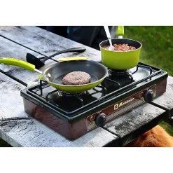Koblenz® 2-Burner Outdoor Gas Stove Top, Red/Black