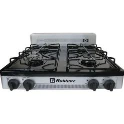 Koblenz 4-Burner Outdoor Stove, Silver