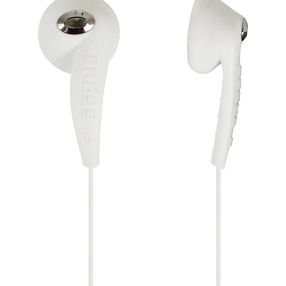 Koss JAMS Wired Earbuds, White, KE10