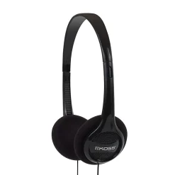 Koss® KPH7 Portable Over-The-Head Headphones, Black