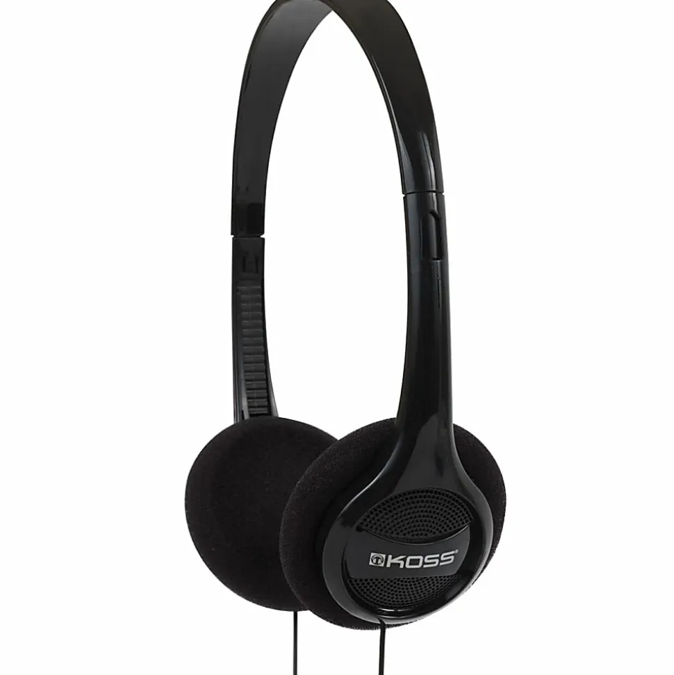 Koss® KPH7 Portable Over-The-Head Headphones, Black