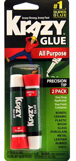 Krazy® Glue Clear Original, .07 Oz Tubes, Pack Of 2