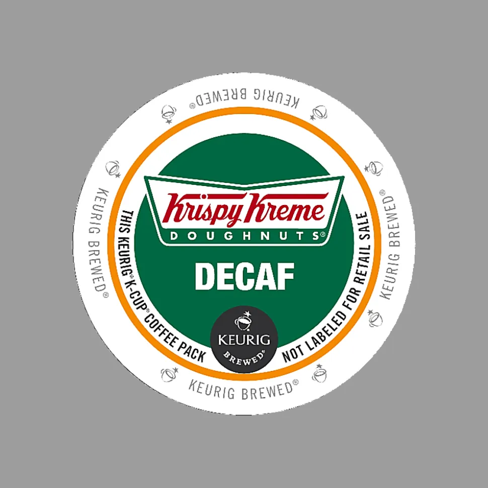 Krispy Kreme Doughnuts® Single-Serve Coffee K-Cup® Pods, Decaffeinated, Carton Of 24