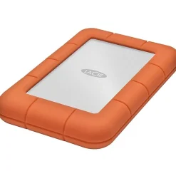 LaCie Rugged Mini LAC9000298 2 TB Portable Hard Drive - External - Orange, Silver - USB 3.0 - 5400rpm - 2 Year Warranty - 1 / Each