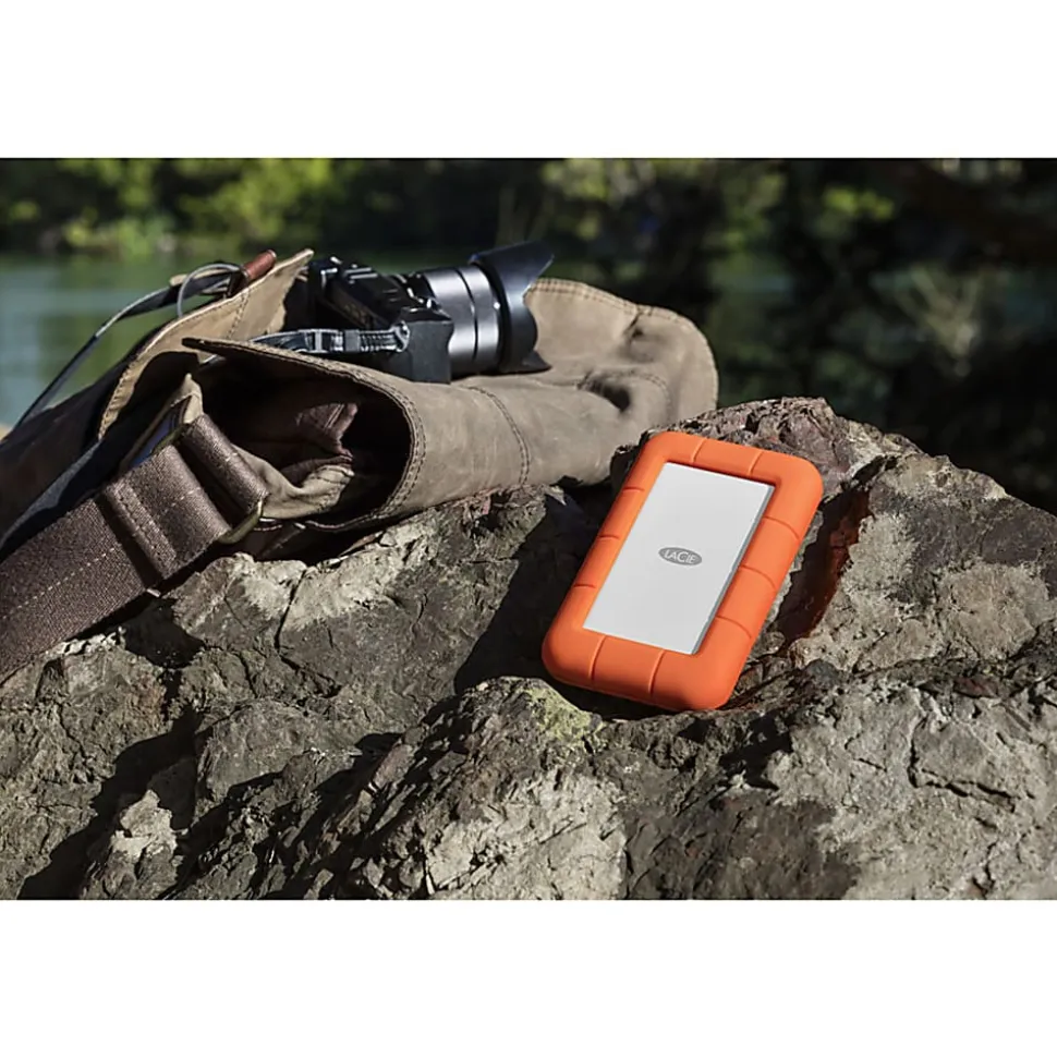 LaCie Rugged SECURE 2TB Portable External Hard Drive, STFR2000403