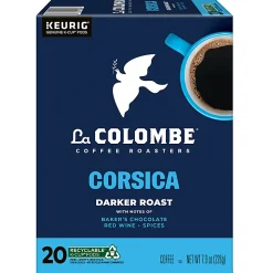La Colombe® Corsica Dark Roast Coffee Keurig K-Cup Pods, Single Serve, Pack Of 20 Pods