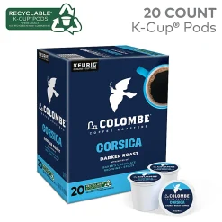 La Colombe® Corsica Dark Roast Coffee Keurig K-Cup Pods, Single Serve, Pack Of 20 Pods