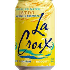 LaCroix® Core Sparkling Water with Natural Lemon Flavor, 12 Oz, Case of 24 Cans