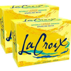 LaCroix® Core Sparkling Water with Natural Lemon Flavor, 12 Oz, Case of 24 Cans