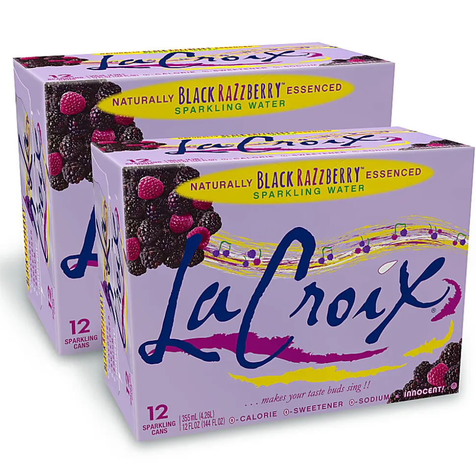 LaCroix Sparkling Water Cans, Black Razzberry, 12 Oz, Case Of 24 Cans