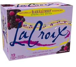 LaCroix Sparkling Water Cans, Black Razzberry, 12 Oz, Case Of 12 Cans