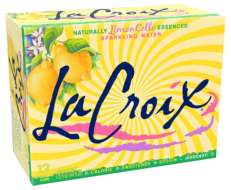 LaCroix Sparkling Water, Limoncello, 12 Oz., Case Of 12 Cans