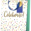 Lady Jayne Gift Bag With Tissue Paper, Medium, Celebrate Dots